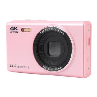 Imagem de Câmera digital portátil 4K, zoom de 44 MP 16X, webcam, tela de 6 cm, câmera compacta com várias funções, luz de enchimento, bateria de 1200 mAh, para viagens, reuniões de família, estudantes ()