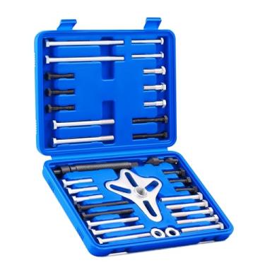 Imagem de Orion Motor Tech Kit de extrator de equilíbrio harmônico, conjunto de ferramentas de instalação de extrator de polia de direção hidráulica, kit de ferramentas de extrator de volante automotivo, engrenagem tipo flange e conjunto de extrator de manivela