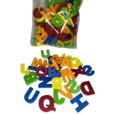 Imagem de Kit Letras de 7mm em EVA Com 5 Alfabetos Completos - Pacote Com 130 Unidades - alfabeto EVA