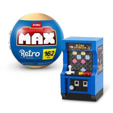 Imagem de Blocos De Montar Max Premium Retrô - Fliperama 162 Pçs - Candide