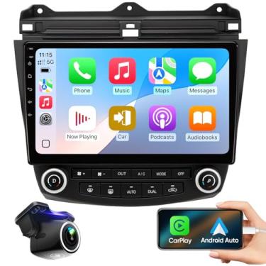 Imagem de Rádio automotivo Honda Accord7th 2003-2007 | CarPlay Android Auto sem fio | Plug and Play | Controle de volante | Wi-Fi 5 G/Bluetooth 5.0 | Navegação GPS
