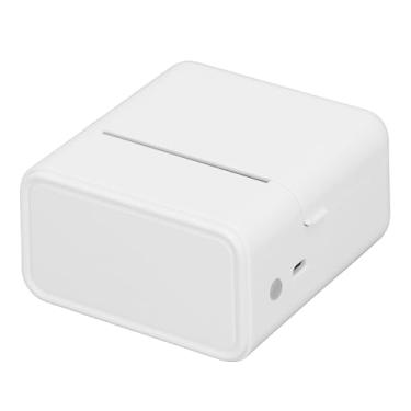 Imagem de Impressora de Etiqueta Térmica, Impressora de Etiqueta BT Mini Operação Simples 203DPI Para Pequenas Empresas Para Datação Preços Remessa Código Barras (Branco)
