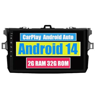 Imagem de RoverOne Central Multimídia para Toyota Corolla 2007 2008 2009 2010 2011 2012 com CarPlay Android Auto Navegação GPS Bluetooth Radio Estéreo WiFi