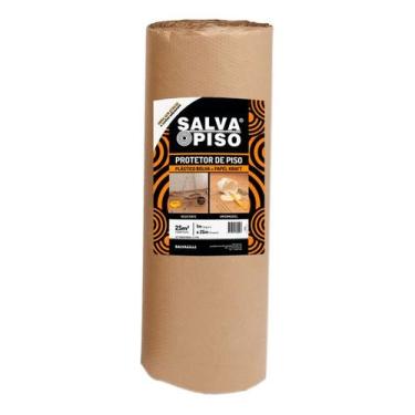 Imagem de Salva Piso Protetor Com Fita Rolo 1x25 Metros Salvabras