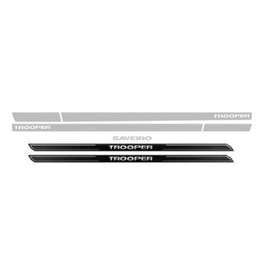 Imagem de Kit Faixa Cinza Saveiro Trooper 10/11 + Soleira Protetora - SPORTINOX