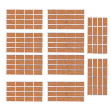 Imagem de 160Pcs Cortiça Etiqueta De Madeira Adesivos À Prova De Água Autoadesivo Nome Tag Com Forte Adesão Óleo À Prova Retângulo Etiquetas para Artesanato Garrafas De Vidro