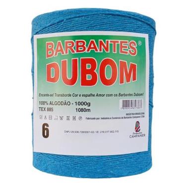 Imagem de Barbante Dubom Azul Turquesa - 1 Kg - Fio 6 - Barbantes DUBOM