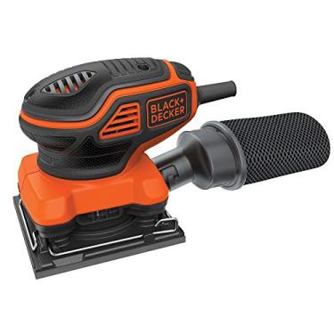 Imagem de BLACK+DECKER Lixadeira de órbita elétrica de 1/4 folha de 2,0 Amp (BDEQS300)