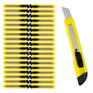 Imagem de Cartelas Com 36 Estiletes Grandes Multiuso Lâmina 18mm Profissional Com Trava