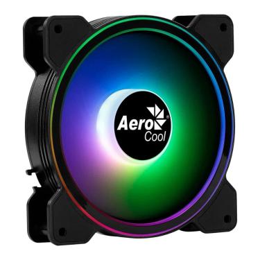 Imagem de Cooler 120mm Aerocool Saturn 12F ARGB - 1000 RPM - 12V - RGB Sinc - Baixo Ruído - Preto - 73852