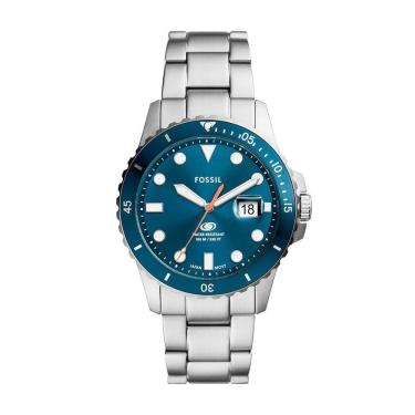 Imagem de Relógio Fossil Masculino Blue Prata - Fs6050-1kn Fs6050-1kn