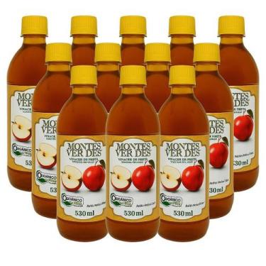 Imagem de Kit 12 Vinagre De Maçã Orgânico Montes Verdes 530Ml