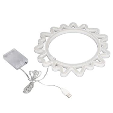 Imagem de Hilitand Somon Sinais de Néon, Luz de Girassol Em Neon Liderado para Decoração de Barra Em Casa, Luz Sala Brilhante Com Controlador, USB Recarregável, Fácil de Pendurar, para Jogadores,