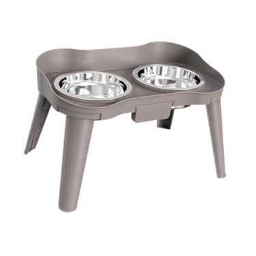 Imagem de Bothyi Tigelas elevadas para animais de estimação para cães pequenos e médios com suporte, tigela antiderrapante para cães, tigela de alimentação, Xl