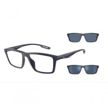 Imagem de Armação Óculos De Grau Clip On Empório Armani Ea4189u 5759-1w 55 Dobrável