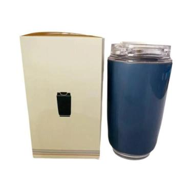 Imagem de Garrafa Térmica De Aço Inoxidável Branca a Vácuo Para Viagem, Café E C