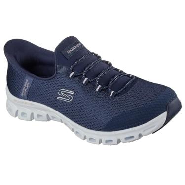 Imagem de Skechers Tênis feminino sem cadarço Glide-Step-Pursuit Hands Free, Nvy=azul-marinho, 10 Wide