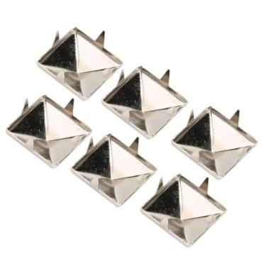 Imagem de Pirâmide Quadrática Punk -4 Garra Metal Stollen, Aluguel de Decoração Ideal para o Comércio de Couro, Roupas e Acessórios (15mm)