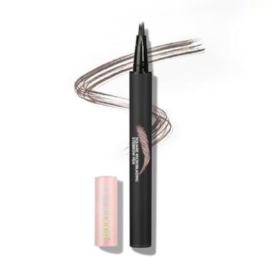 Imagem de Anglicolor Caneta de sobrancelha Microblading, caneta de sobrancelha líquida, pincel de sobrancelha angular quadrada, sobrancelha natural, de longa duração, à prova d'água, lápis de sobrancelha para