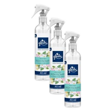 Imagem de Kit 3 Odorizador Ambiente Fresh Flowers Glade Home Fragrance Frasco 265ml cada