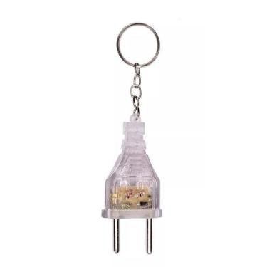 Imagem de Chaveiro Identificador De Voltagem 110v E 220v Tomada Casa - Test Faci