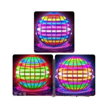 Imagem de Mini Bola Voadora LED Com Controle Remoto E Manual, Boomerang Giratóri
