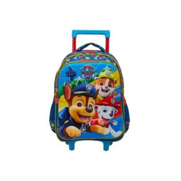 Imagem de Mochila De Rodas Escolar Infantil Patrulha Canina Paw Patrol com Relev