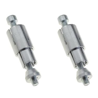 Imagem de DGZZI 2 conjuntos de 7/20.3 cm de diâmetro prata CNC liga de alumínio motociclista guidão espelho retrovisor tubo de expansão alavanca manual parafuso de montagem para instalação de slides de