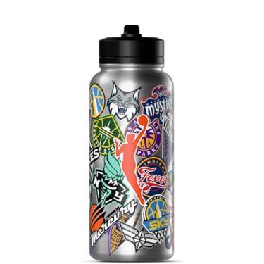 Imagem de Hydrapeak Garrafa de água isolada de 947 ml com tampa e alça de canudo (WNBA, 947 g)