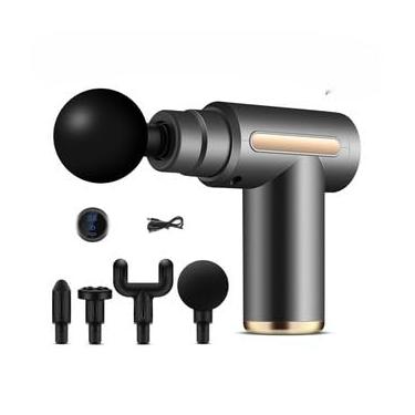 Imagem de Pistola Massageadora Elétrica para Liberação Miofascial - Massageador Profissional em Produtos de Massagem e Relaxamento Muscular(Cinza)