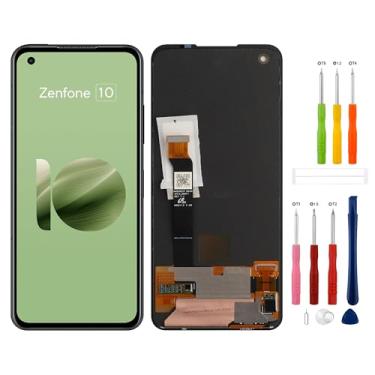 Imagem de SwarKing Tela LCD AMOLED de substituição compatível com ASUS Zenfone 10 AI232 (sem impressão digital de tela sensível ao toque digitalizador com ferramentas de reparo - 16.3 cm