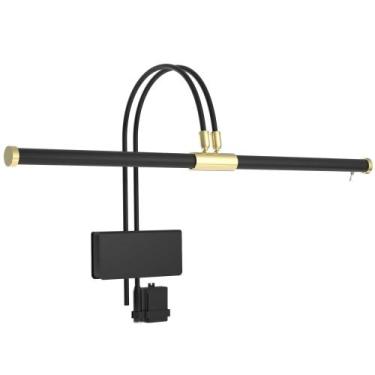 Imagem de Piano Light Cocoweb 22 LED Grand Piano preto com detalhes em latão
