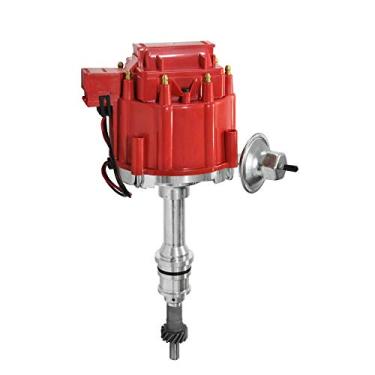 Imagem de HEI Distribuidor de ignição de alto desempenho para Jeep Straight 6 232 3.8L 242 4.0L 258 4.2L 65K Distribuidor de bobina 6 cilindros com tampa vermelha