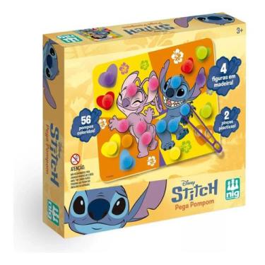 Imagem de Jogo Educativo Pega Pom Pom Stitch Disney Nig Brinquedos - Mattel