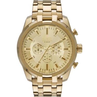 Imagem de Relógio DIESEL Masculino Split DZ4590 Dourado Novo Original na Caixa O