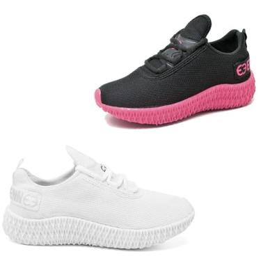 Imagem de Kit 2 Tênis Infantil Feminino Esportivo Colmeia Dia a Dia