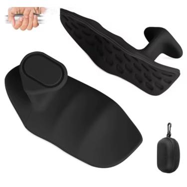 Imagem de Luva Academia Feminina e Masculina – Grip, Luva de Musculação com Protetor Palmar, Antiderrapante, Ideal para Treino, Academia, e Exercícios Luvas de Borracha Estojo (Preto)