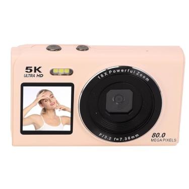 Imagem de Dpofirs Câmera Digital 5K para Fotografia, Câmera Vlog de Tela Dupla de 80MP, Foco Automático de Zoom Digital 18x, Selfie, para Iniciantes de Viagem (32 GB)