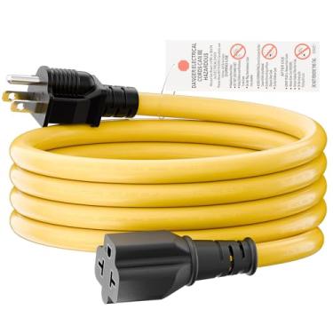 Imagem de [1,8 m] Adaptador CA NEMA 5-15P para 5-15R/5-20R/6-15R/6-20R, plugue CA doméstico Plugrand 12AWG 15 Amp para cabo adaptador de lâmina T de 20 amp, cabo de extensão 15A 125V para 20A 250V, 1,8 m
