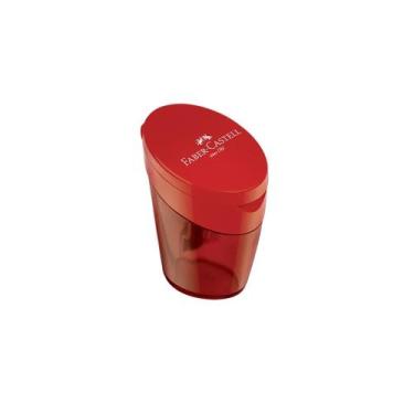Imagem de Apontador Faber-castell Com Depósito Elipse, Vermelho