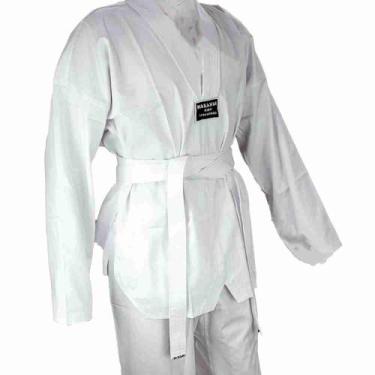 Imagem de Dobok Taekwondo Haganah Adulto Reforçado + Faixa, A3, Branco