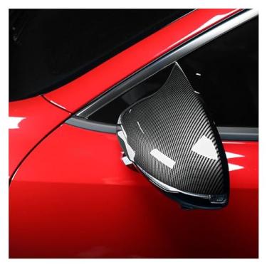 Imagem de Capa de espelho retrovisor de carro de fibra de carbono compatível com Stinger 2018-2022