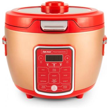 Imagem de Panela de Arroz Elétrica até 10 xícaras não Cozidas com Painel de Controle, 110V, Aroma Professional ARC 1230R, Vermelha