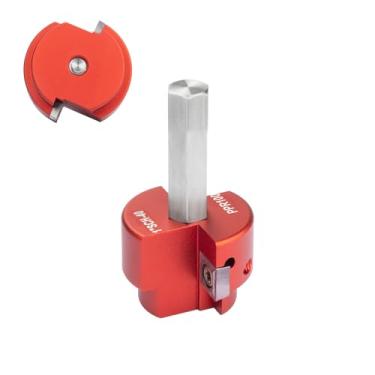 Imagem de DEEFIINE Protetor de encaixe de PVC com inserções duplas, cabeça de 2,5 cm, alargador de tubo de PVC com eixo sextavado de 9,5 cm, ferramenta de encanamento de poupança de soquete, alargador de