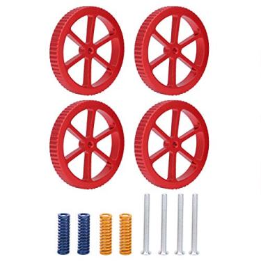Imagem de Garosa Impressora 3D Hotbed Nivelamento Kit 4 Pcs Mão Torção Nivelamento Porca, 4 Pcs Molas, 4 Pcs Parafusos