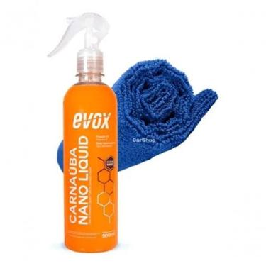 Imagem de Cera De Carnauba Automotiva Nano Liquid 500ml Evox + Pano