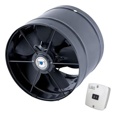 Imagem de Ventilador/exaustor Axial Bivolt 200mm Grafite Bivolt Tron