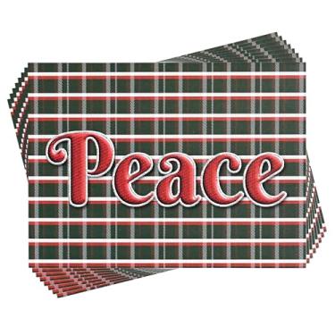 Imagem de Dicksons Cartão de dinheiro estacionário de Natal com envelopes 15 x 10 cm xadrez de guirlanda de papel sortido pacote com 8