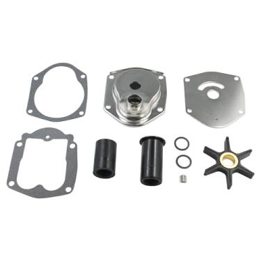 Imagem de Kit de reparo de bomba de água 821354A2 com caixa 821354A1 compatível com motor de popa Mercury Quicksilver Force Mariner 25HP 30HP 40HP 45HP 50HP compatível com Sierra 18-4531