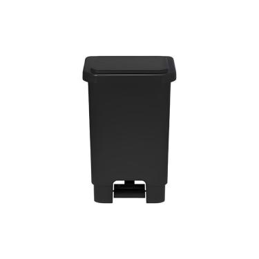 Imagem de Lixeira Retangular Com Pedal E Haste De Metal 100l Cor Preto